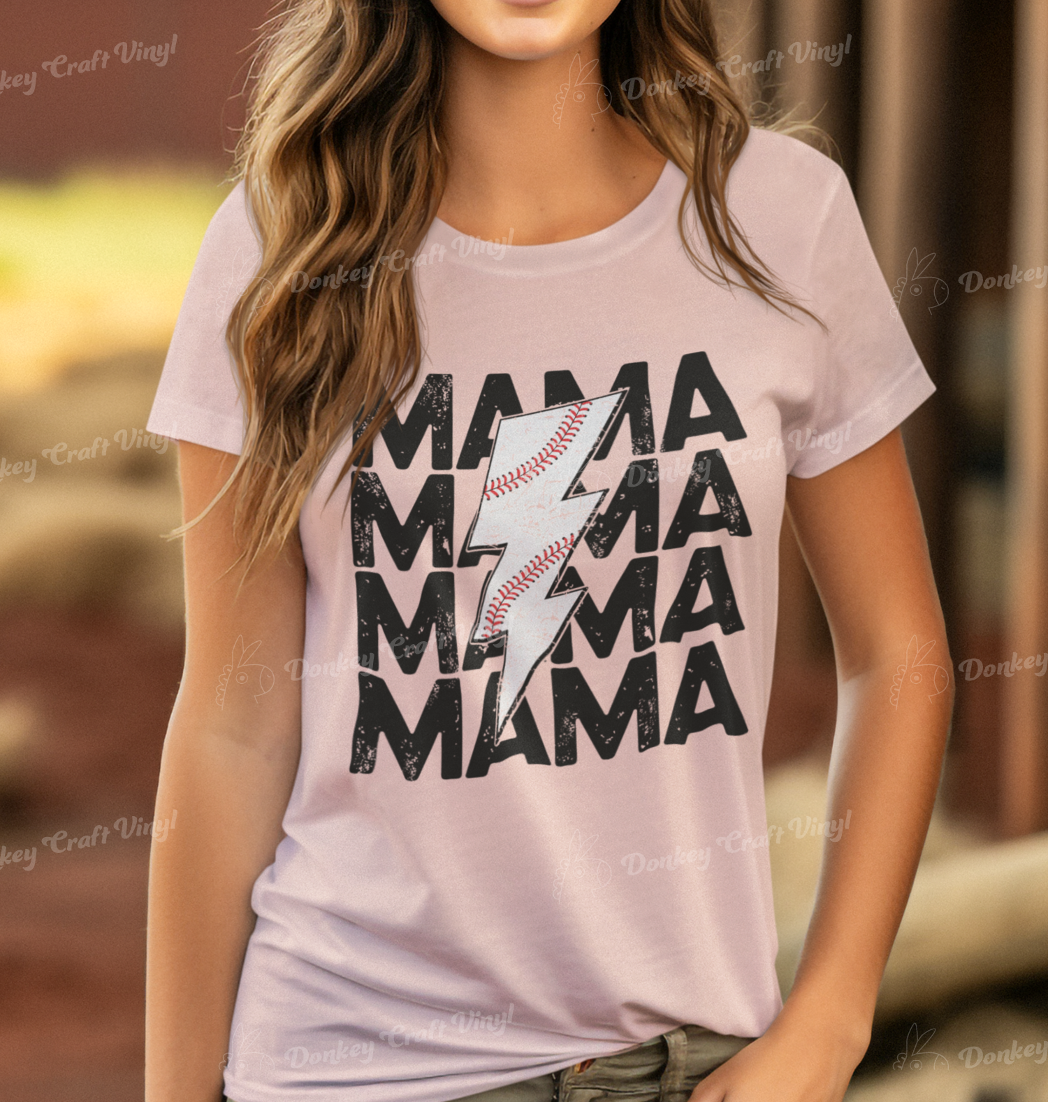 Baseball Mama DTF Transfer, Ready for Press Heat Press Transfers DTF323