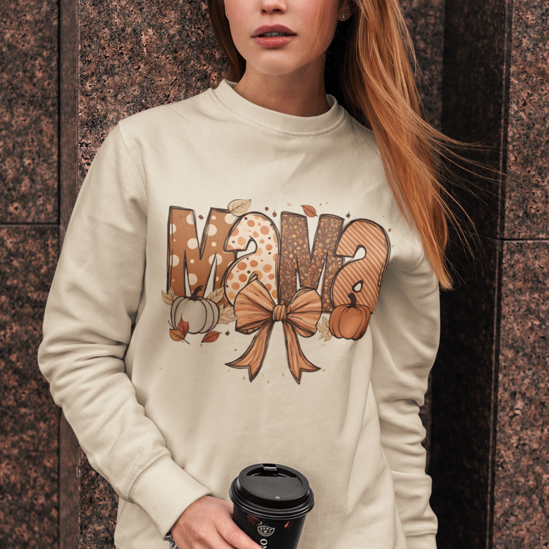 Coquette Fall Mama Pumpkins DTF Transfer, Ready to Press DTF477