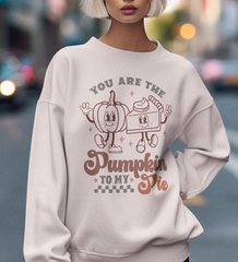 Thanksgiving Pumpkin Pie DTF Transfer for T-shirts, Hoodies, Heat Transfer, Ready for Press Heat Press Transfers DTF143