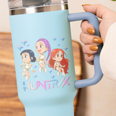 Kpop Demon Hunters Huntrix  Libbey Glass Wrap | 16oz UV DTF Cup Sticker UV188