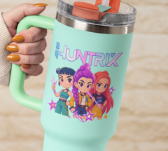 Kpop Demon Hunters Huntrix  Libbey Glass Wrap | 16oz UV DTF Cup Sticker UV162