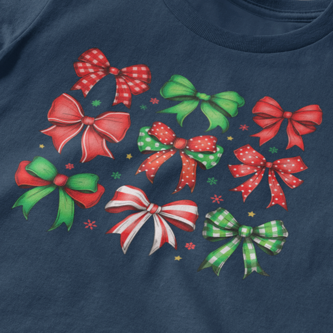 Coquette Christmas Bows DTF Transfer, Ready to Press DTF478