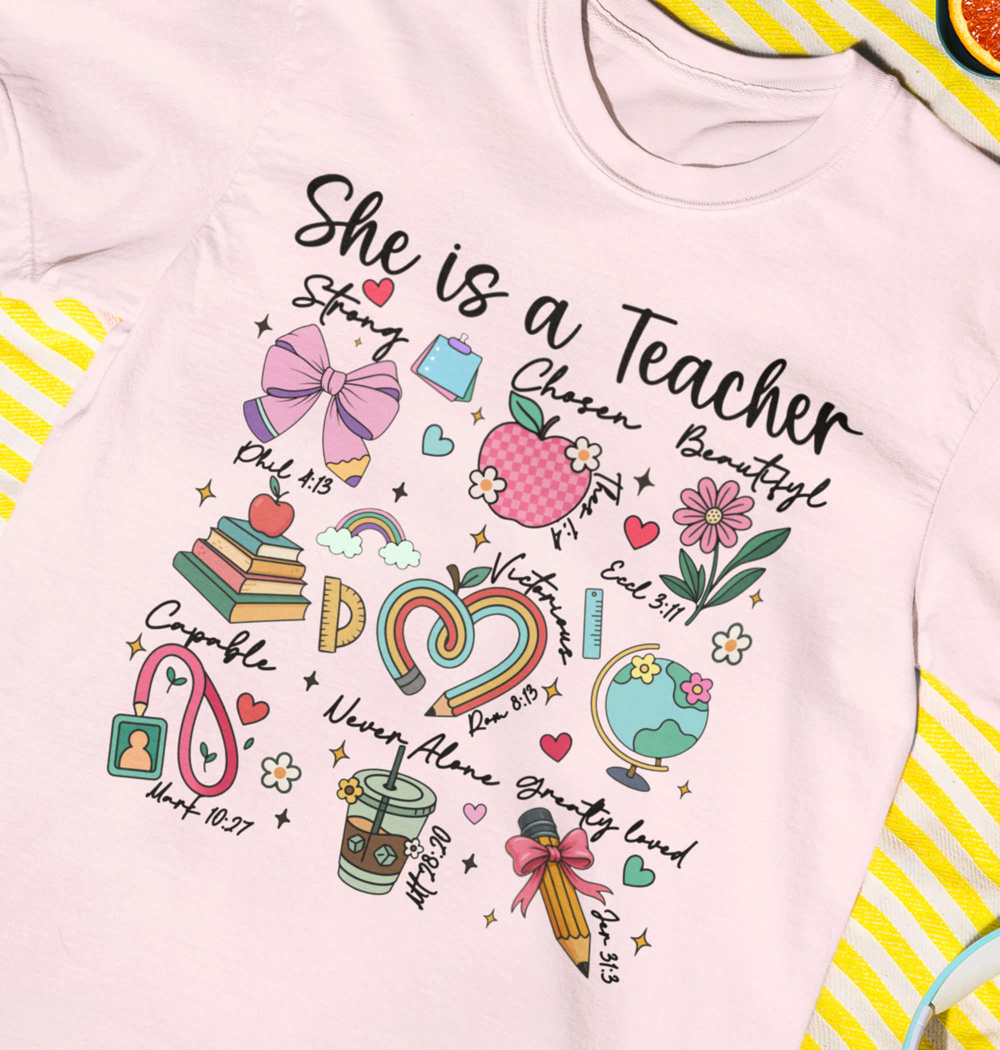 Back to School Teacher DTF Transfer, Ready to Press DTF576
