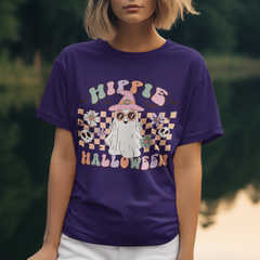 Hippie Halloween Retro Ghost DTF Transfer, Ready to Press DTF455