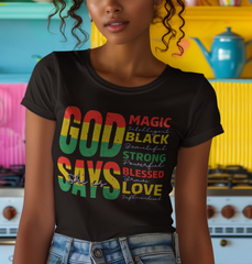 God Says She is DTF Transfer, Ready to Press DTF578