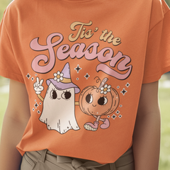 Tis the Season Retro Pastel Halloween DTF Transfer, Ready to Press DTF462