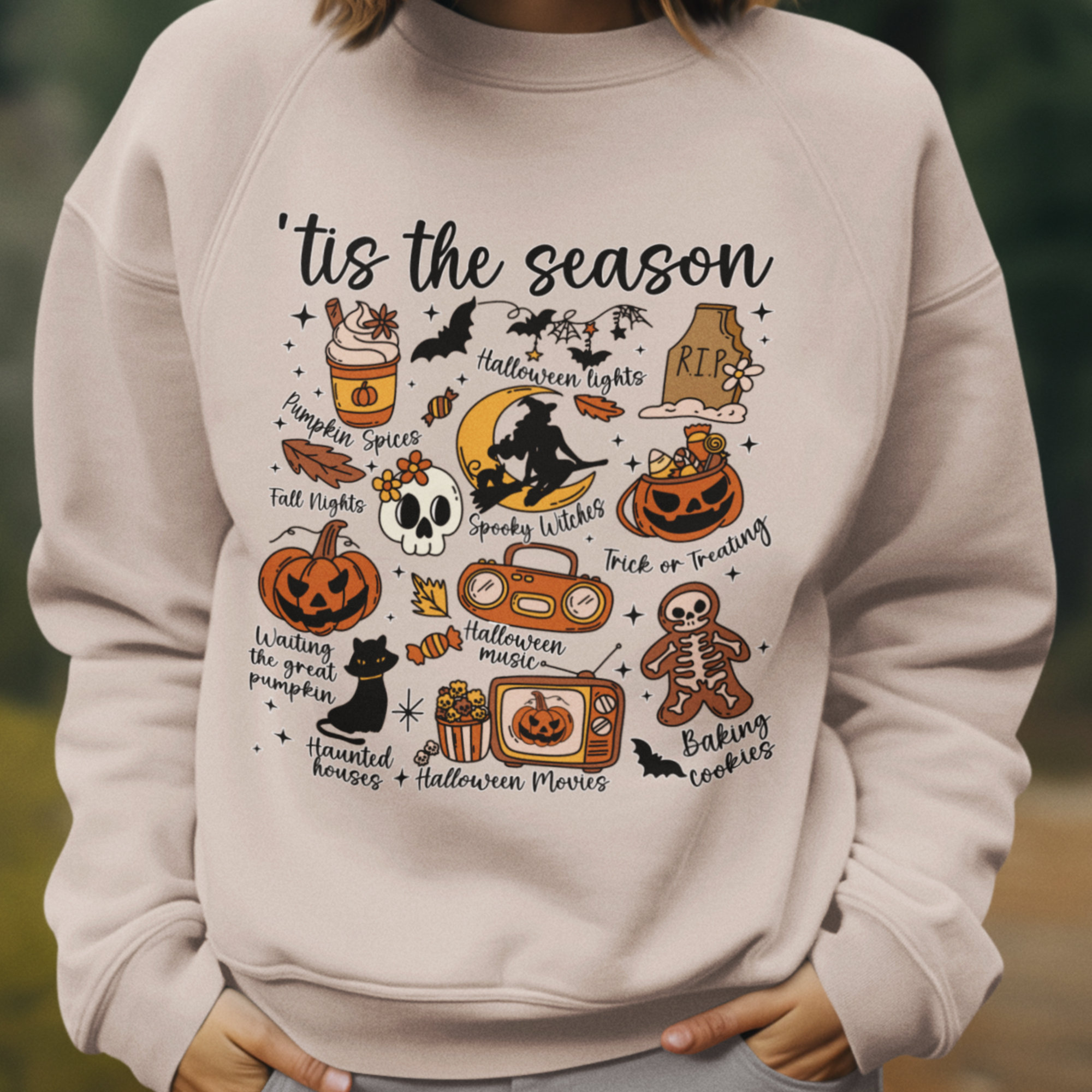 Tis the Season Halloween DTF Transfer, Ready to Press DTF590
