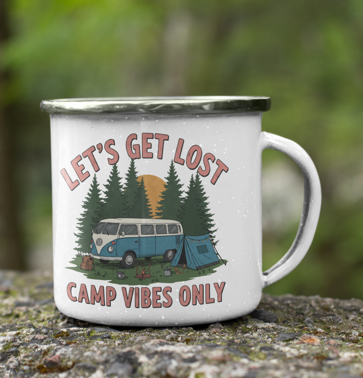 Let’s Get Lost Camp Vibes UV DTF Wrap for 16oz Libbey Glass UV137