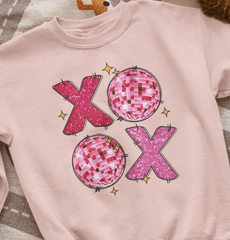 XOXO Faux Sequin DTF Transfer, Ready for Press Heat Press Transfers DTF275