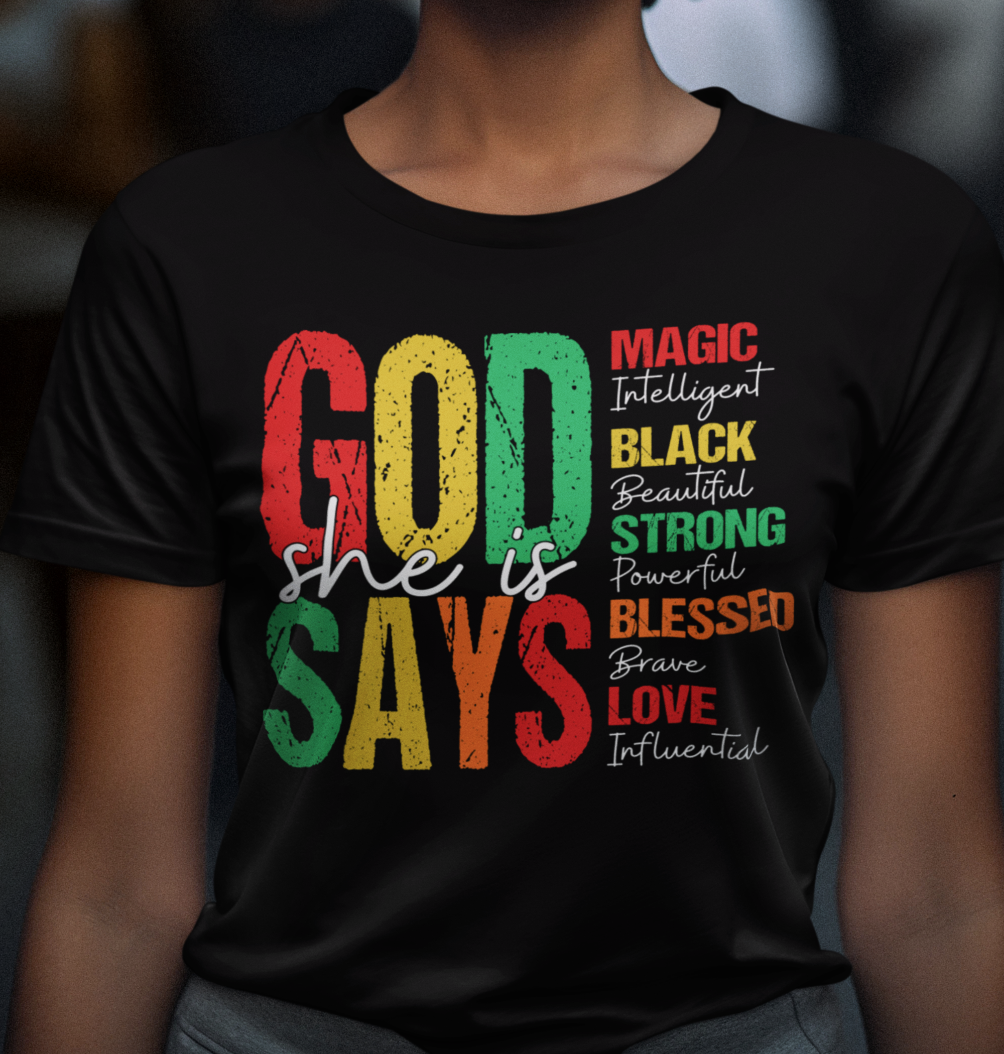 God Says She is DTF Transfer, Ready to Press DTF572
