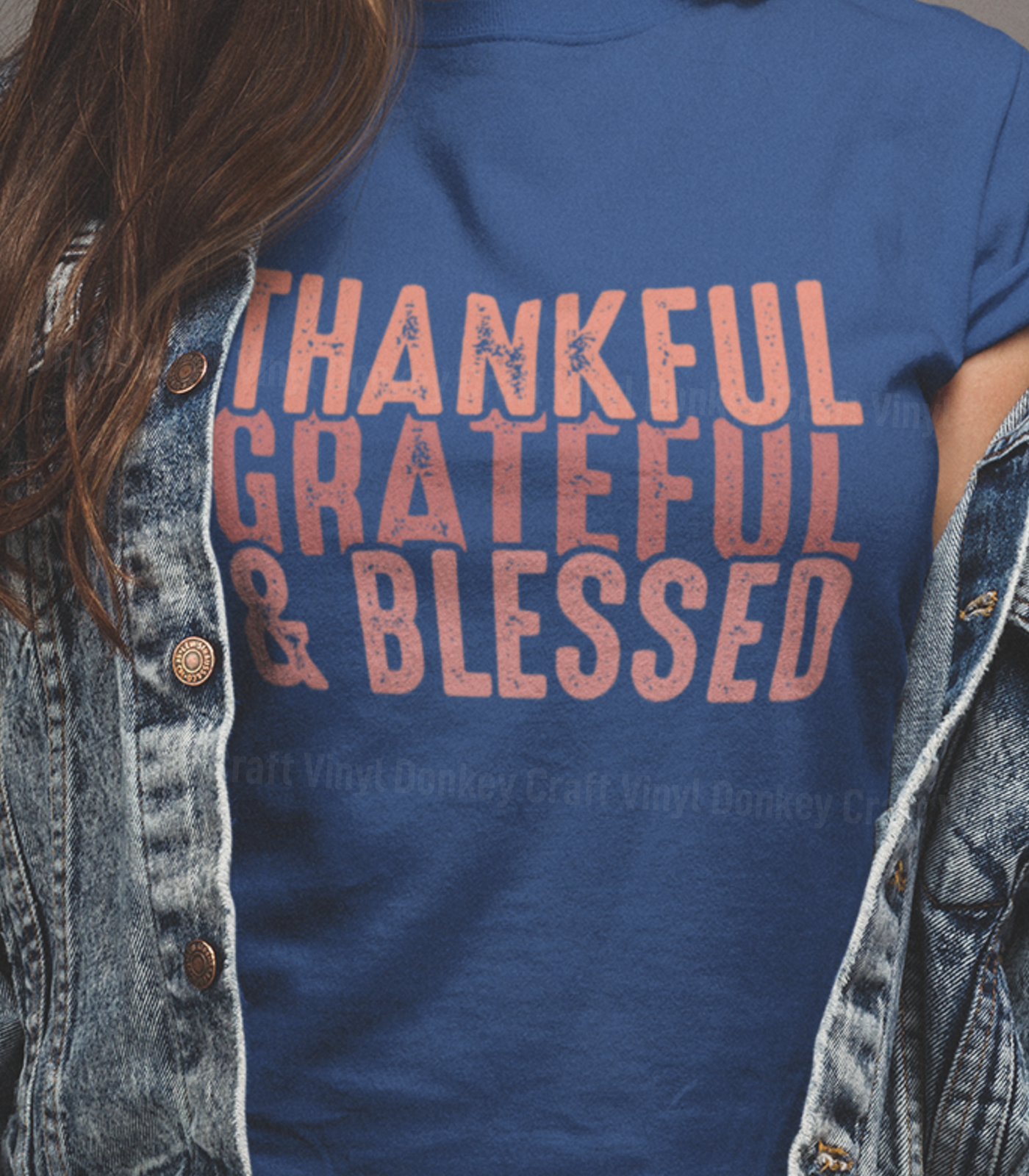 Thankful Grateful Blessed Thanksgiving DTF Transfer for T-shirts, Hoodies, Heat Transfer, Ready for Press Heat Press Transfers DTF194