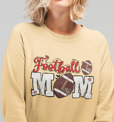 Football Mom DTF Transfer, Ready for Press Heat Press Transfers DTF334