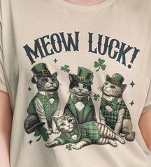 Meow Luck St. Patrick's Day Cats DTF Transfer, Ready to Press DTF530