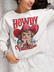 Howdy Valentine Retro Cowgirl DTF Transfer, Ready to Press DTF514