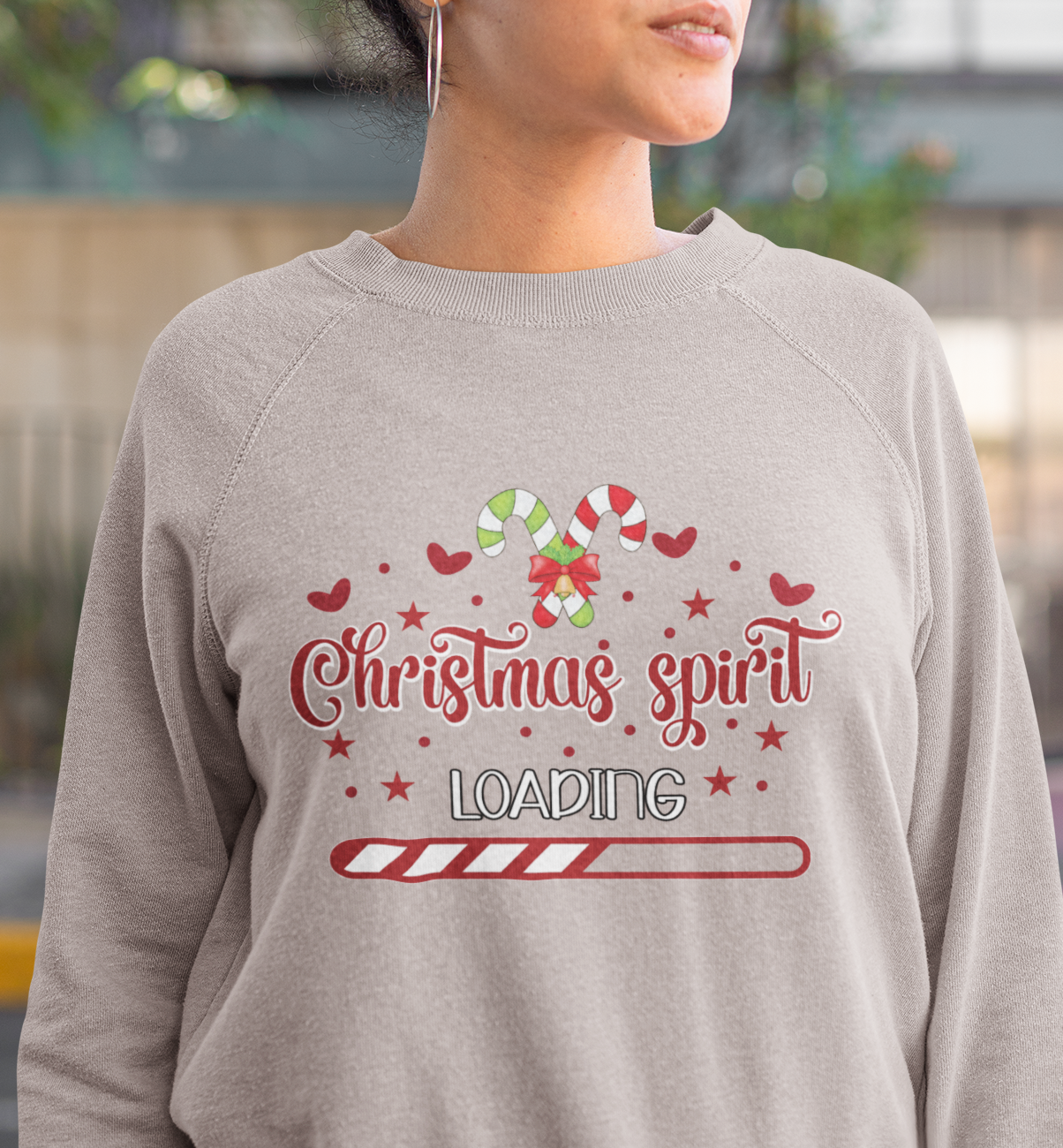 Christmas Loading DTF Transfer for T-shirts, Hoodies, Heat Transfer, Ready for Press Heat Press Transfers DTF204