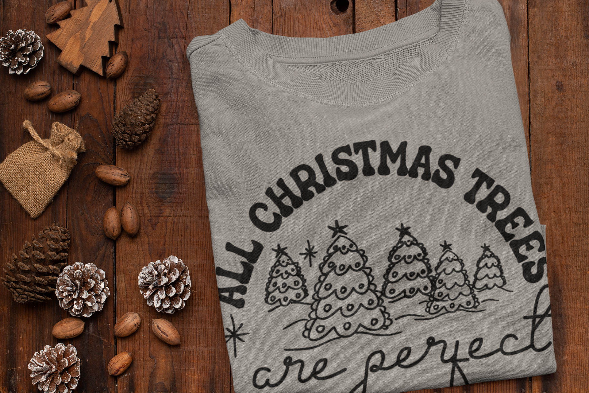 Christmas Tree DTF Transfer for T-shirts, Hoodies, Heat Transfer, Ready for Press Heat Press Transfers DTF205