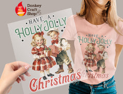 Christmas DTF Transfer for T-shirts, Hoodies, Heat Transfer, Ready for Press Heat Press Transfers DTF139
