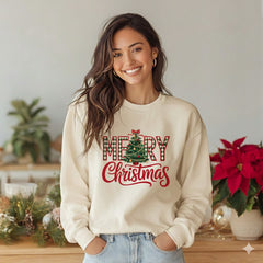 Merry Christmas Plaid Tree DTF Transfer, Ready to Press DTF616