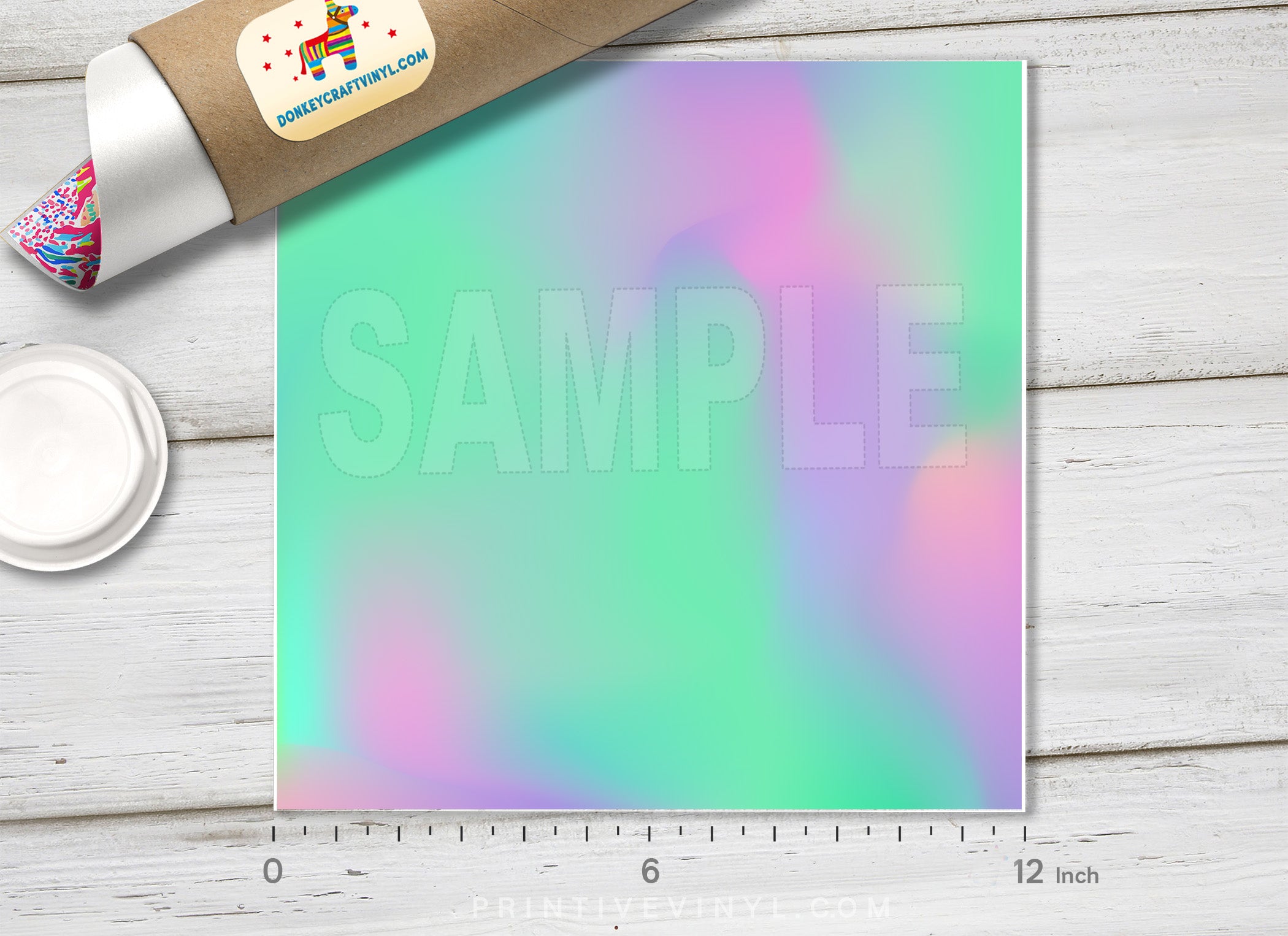 Iridescent Holographic Patterned HTV 710