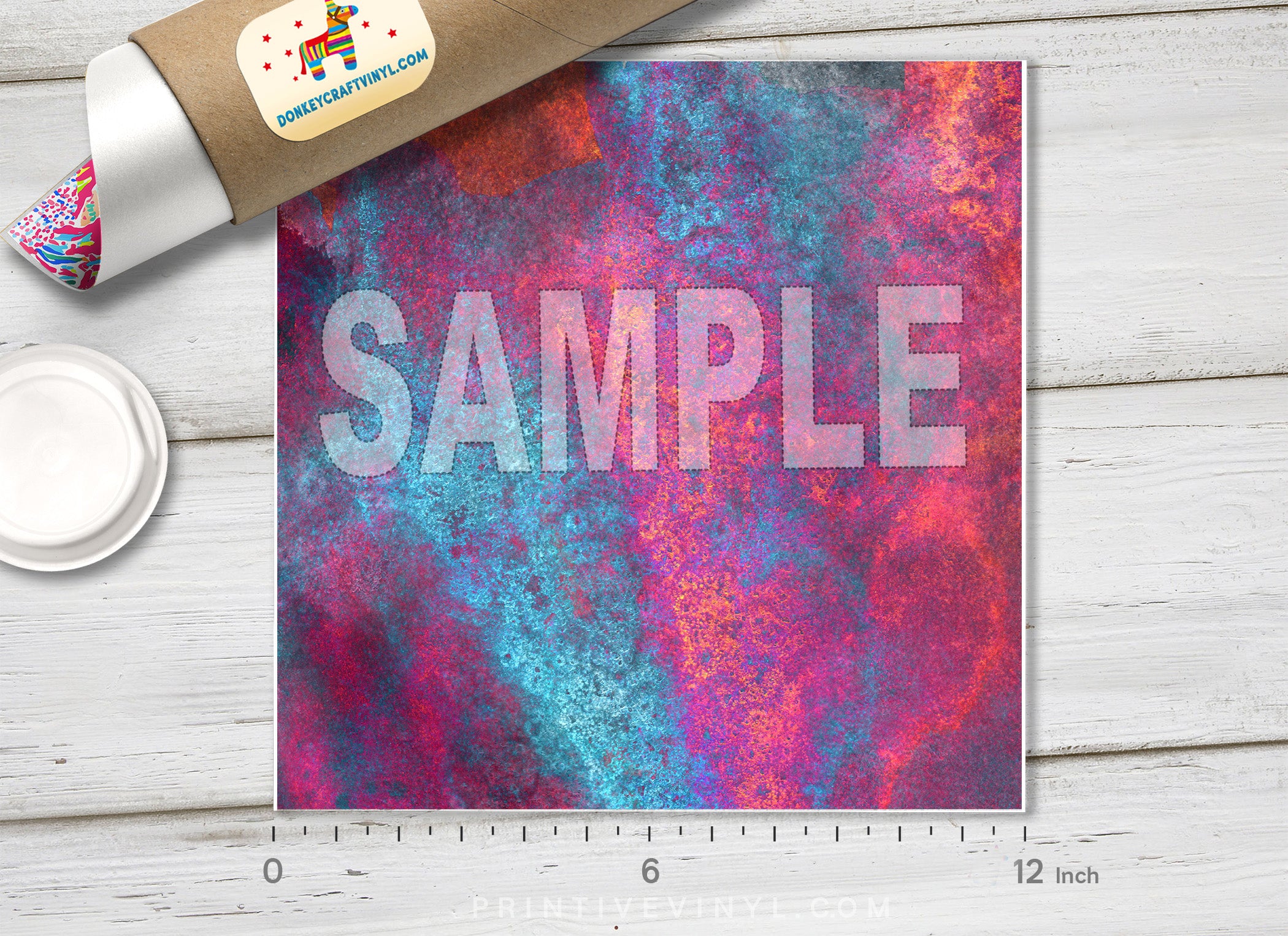 Abstract Grunge Watercolor Patterned HTV 939