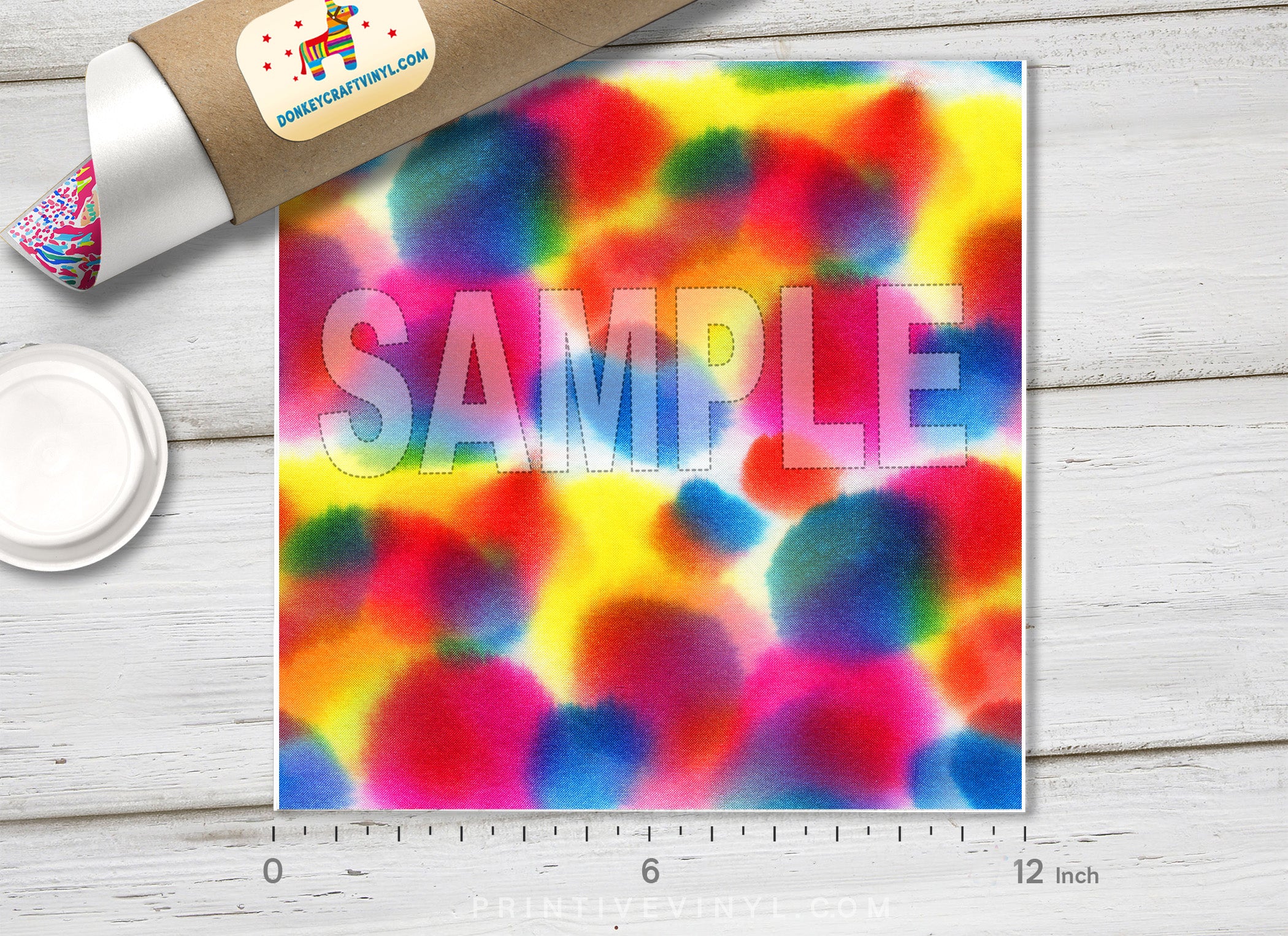 Abstract Water color spots      Patterned HTV 051