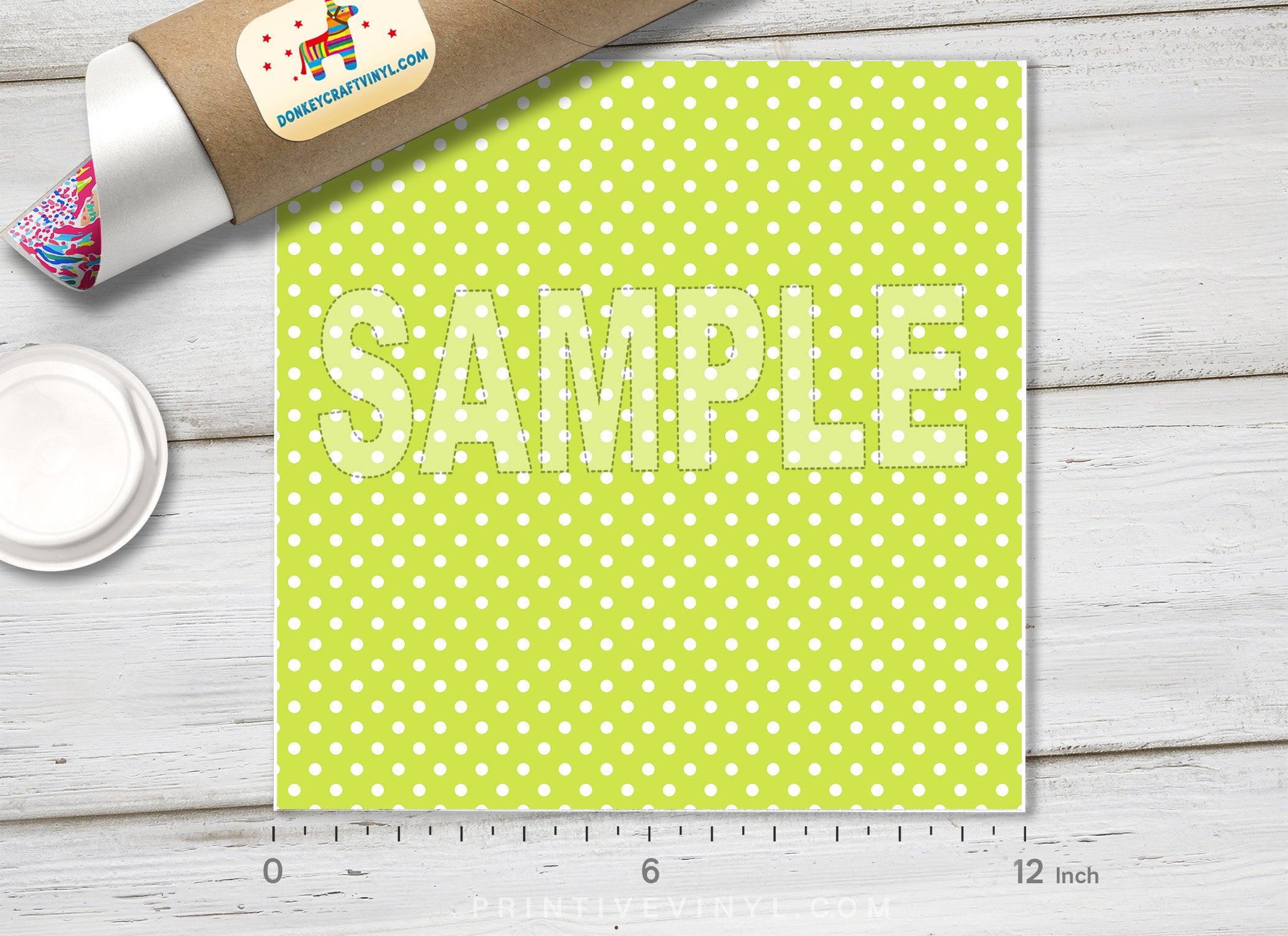 Colored Polka dots Patterned HTV 696