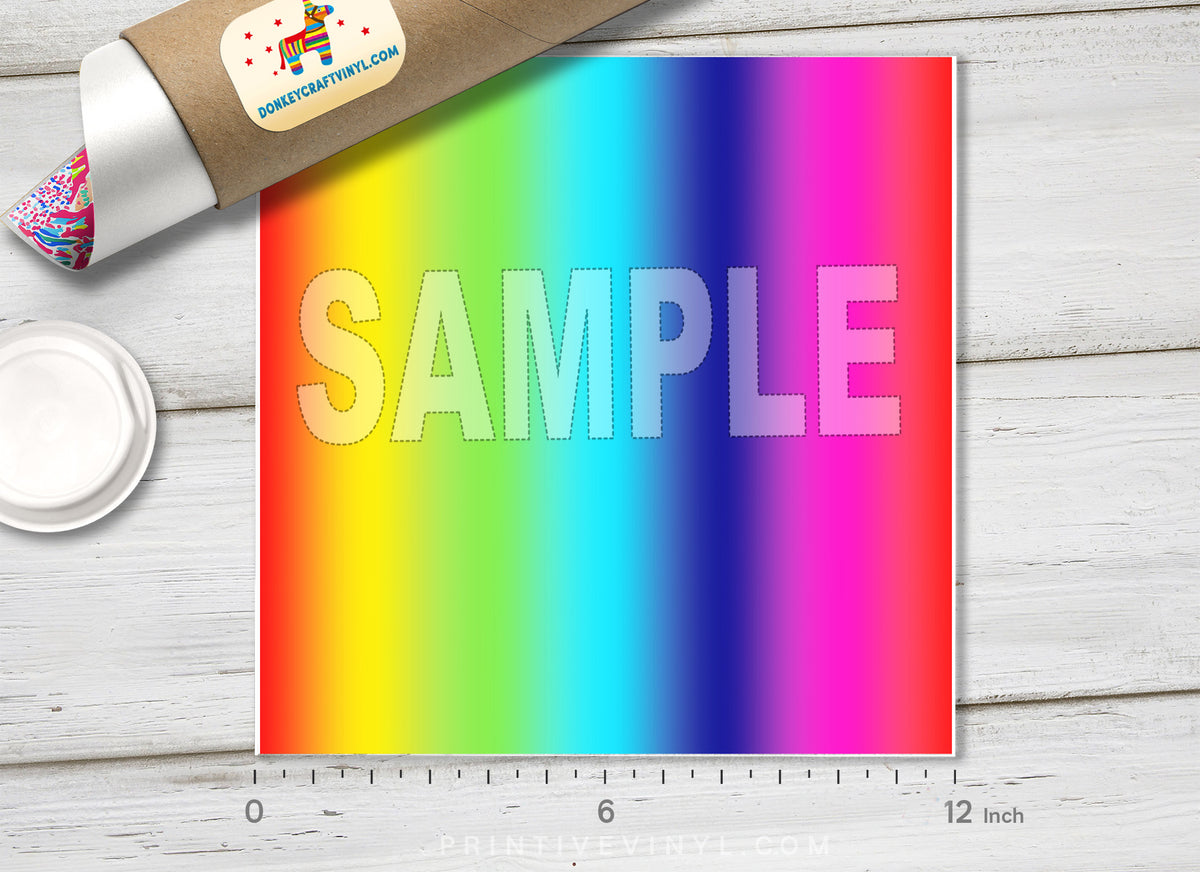 Rainbow Spectrum Patterned HTV 055
