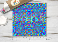 Rainbow Psychelic Patterned HTV  547