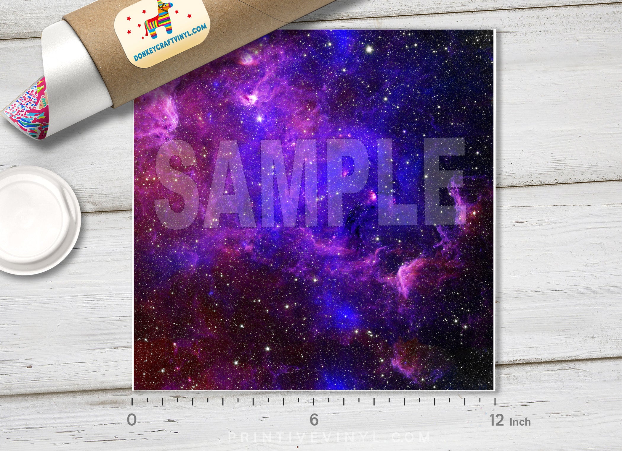 Galaxy Stars Nebula Patterned HTV-503