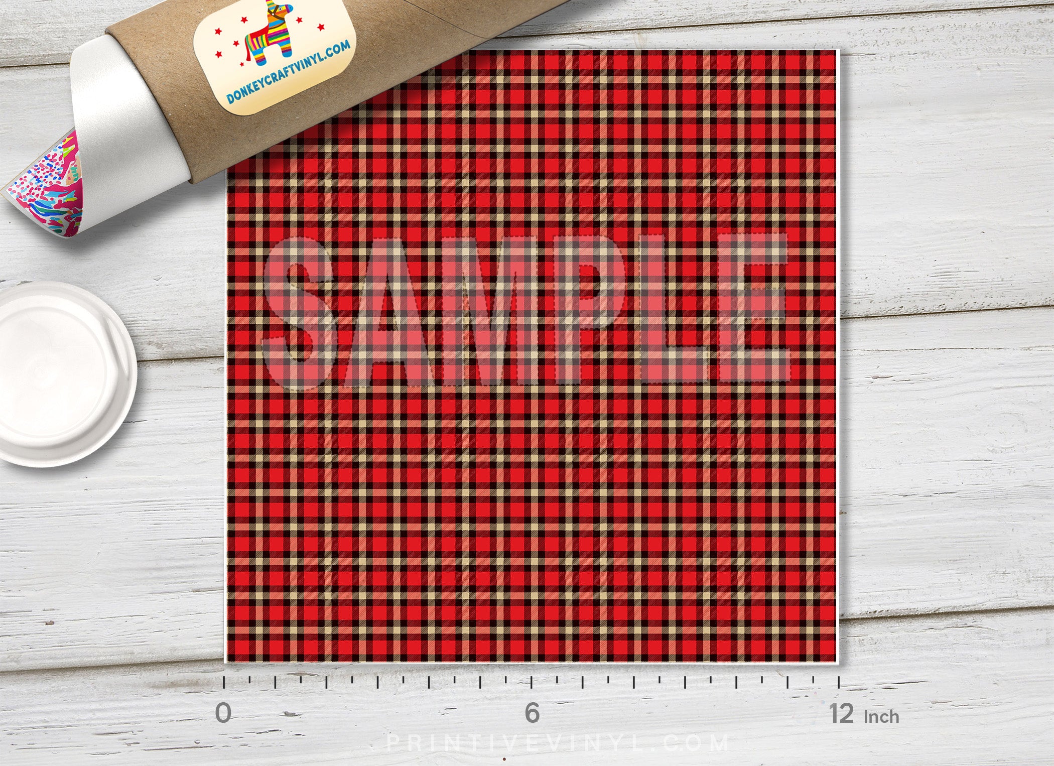 Tartan Plaid Patterned HTV 322