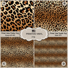 Ombre Leopard Printed Vinyl/ Indoor/ Outdoor / Heat Transfer Vinyl- 774 - Printive Vinyl | Patterned Vinyl