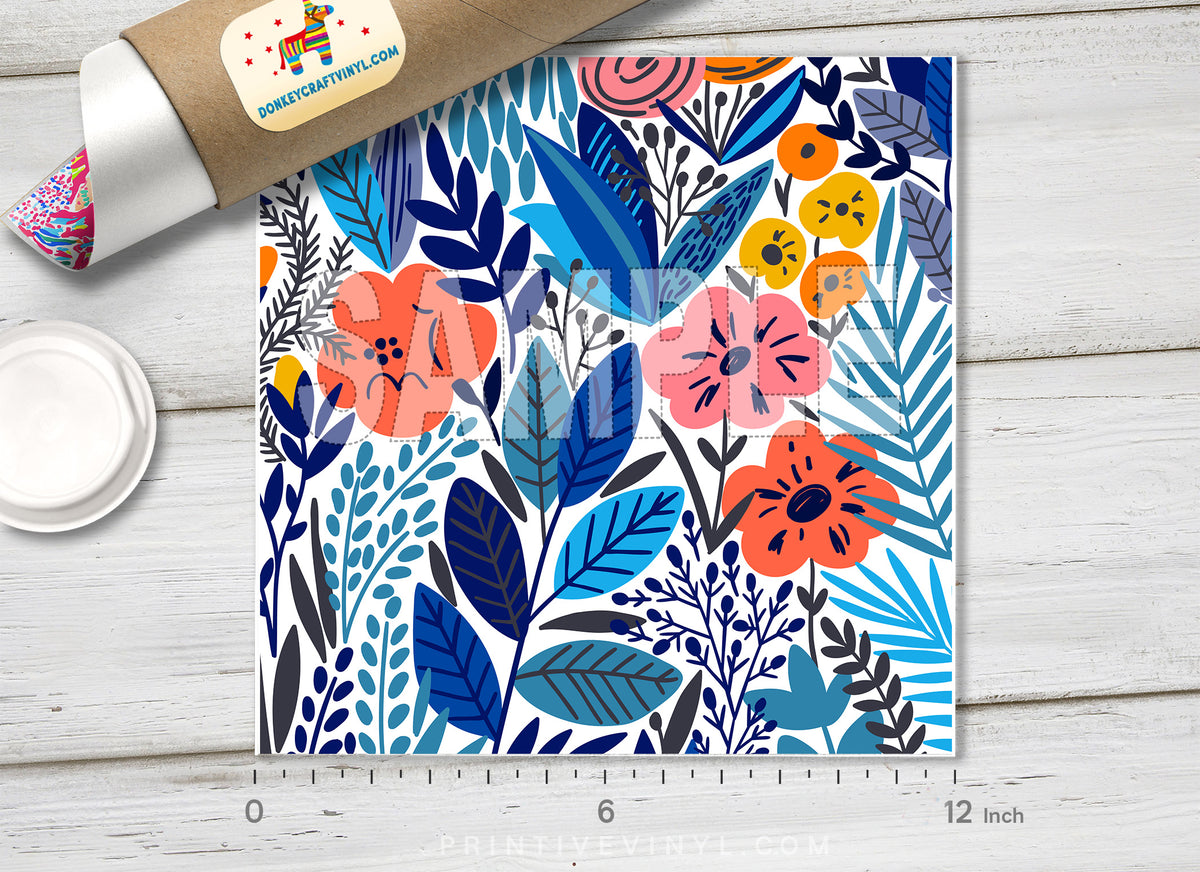 Tropical Illustration Patterned HTV 119