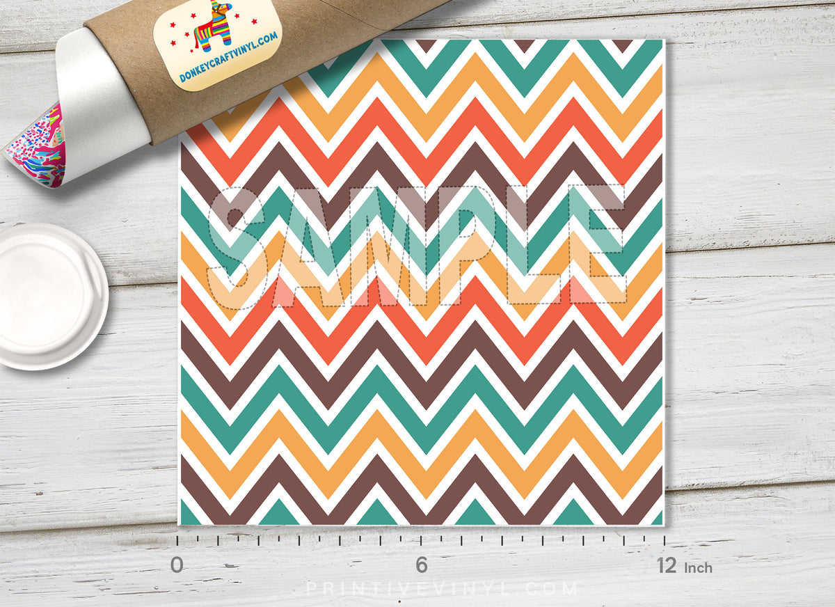 Colorful Chevron Patterned HTV 240