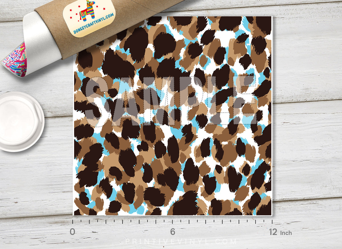 Leopard Patterned Adhesive Vinyl 258