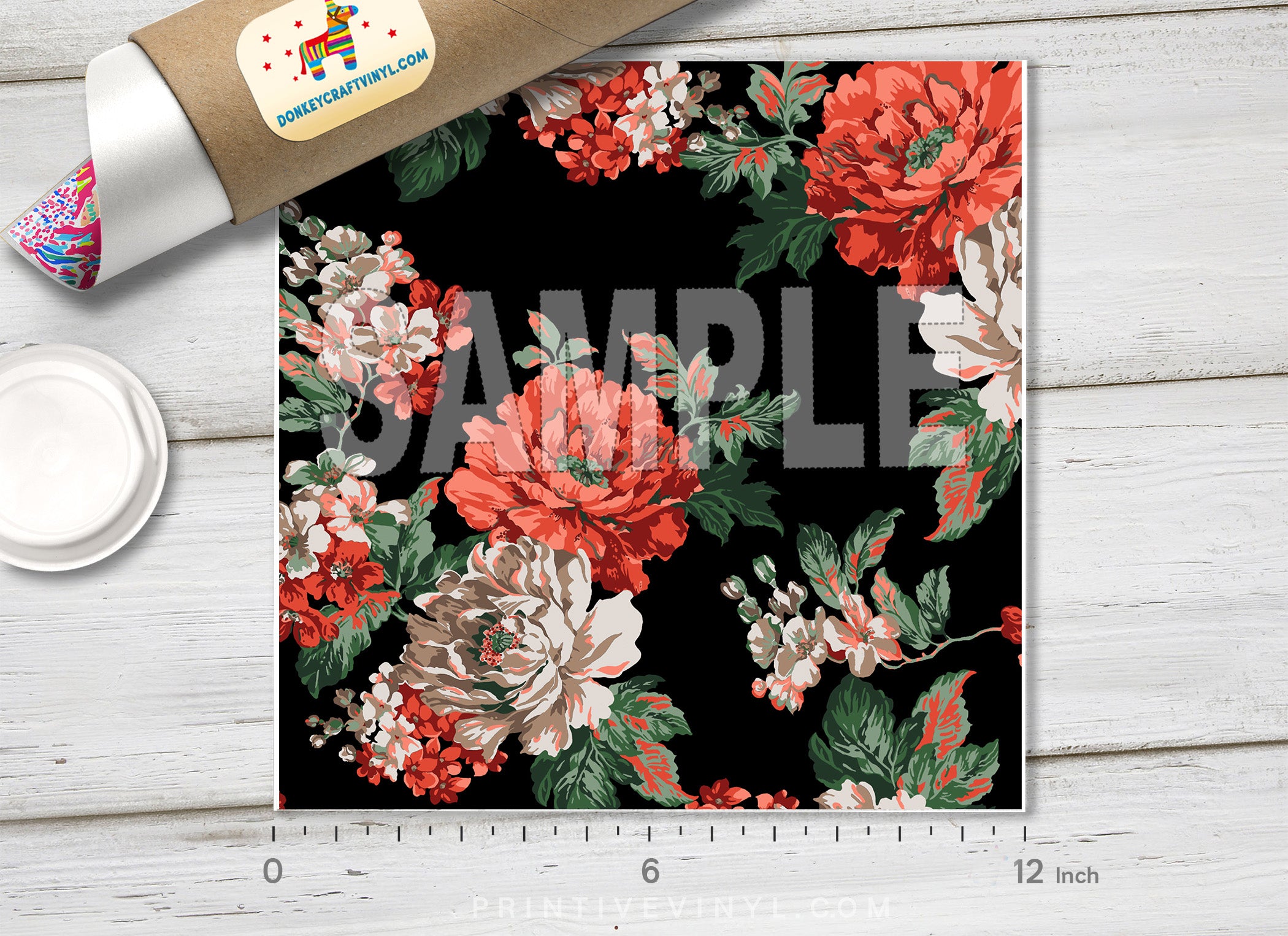 Flowers Patterned HTV 117