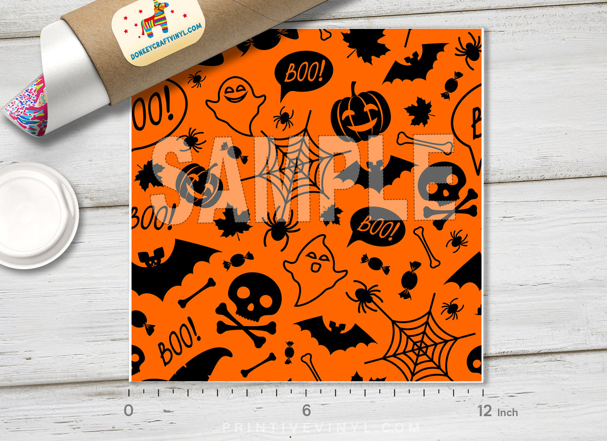 Halloween Patterned Adhesive Vinyl 156