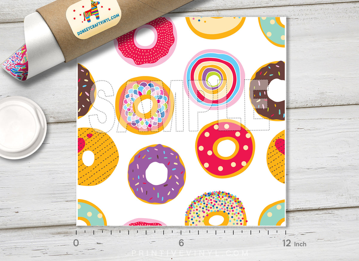Donuts Patterned Adhesive Vinyl 122