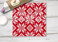 X-mas Nordic Knitted Patterned Adhesive Vinyl 145