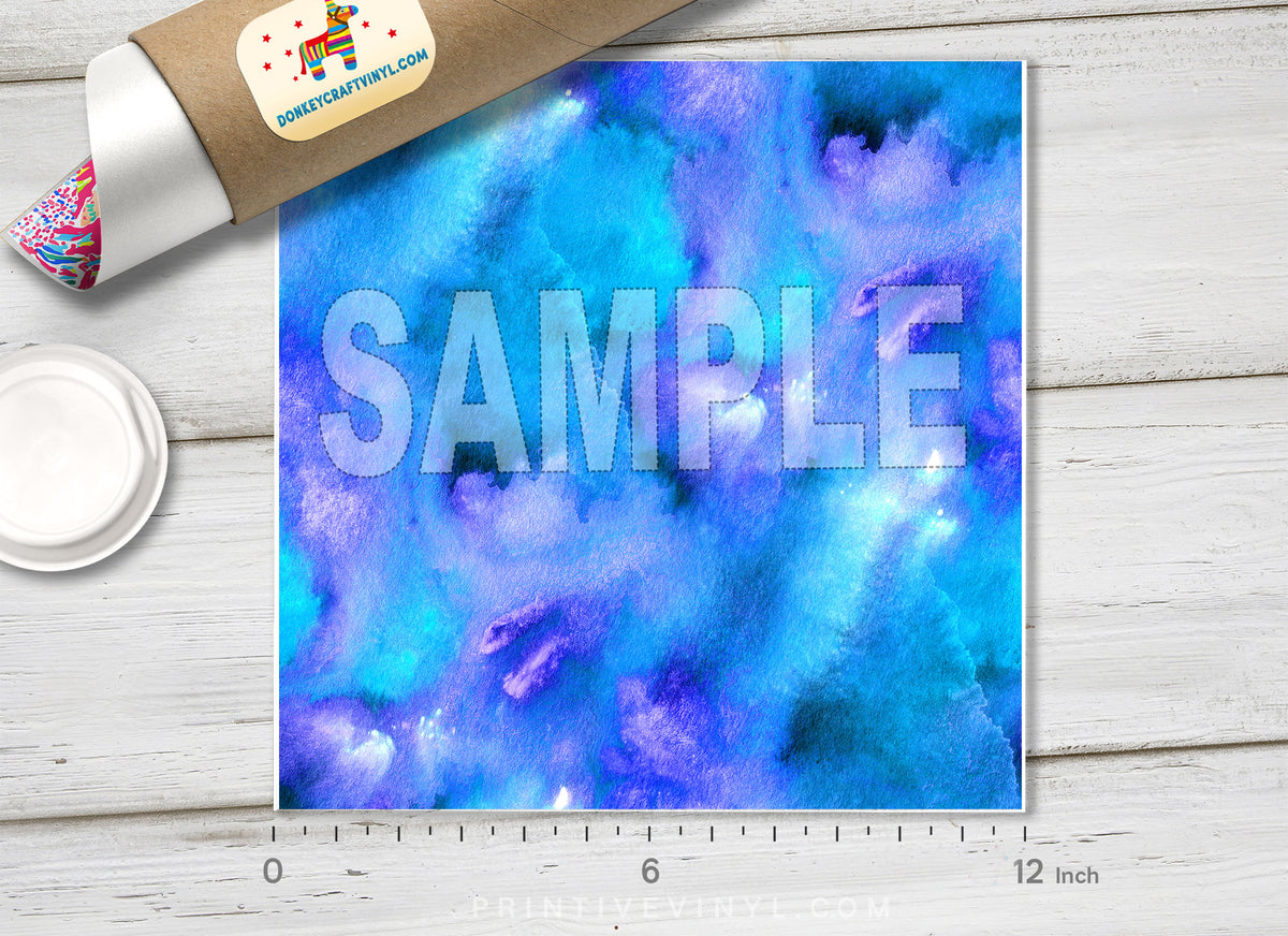 Abstract Watercolor Patterned Adhesive Vinyl 195