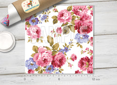 Rose flower on white background  Patterned HTV 130