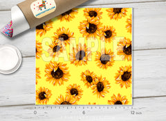 Sunflowers Patterned HTV 749