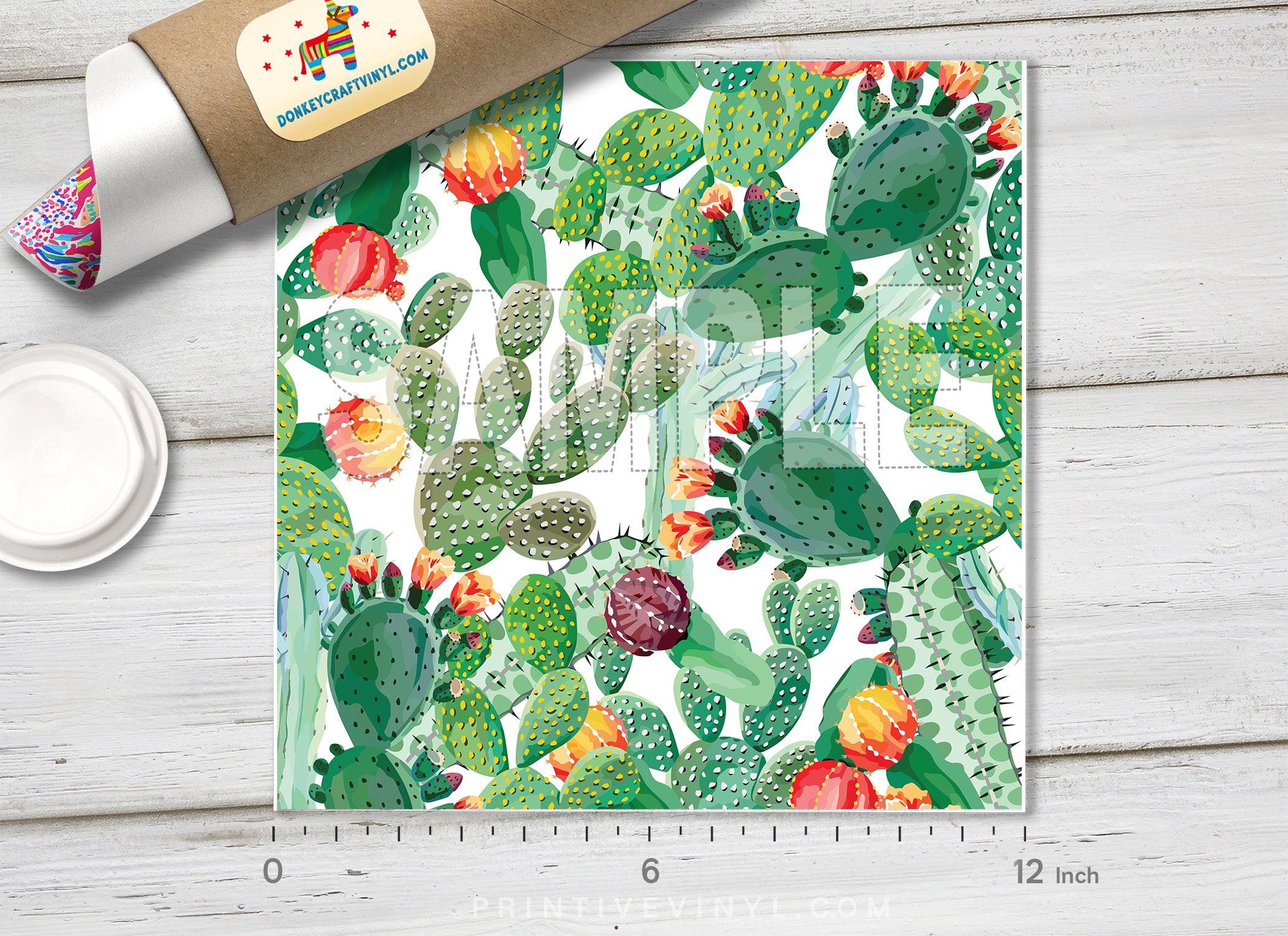 Cactus Patterned HTV  650