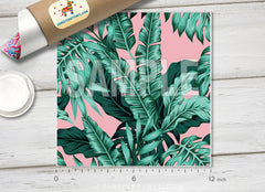 Tropical Palm Tree Leaves patterned HTV- 872