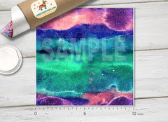 Watercolor Abstract Galaxy  Patterned HTV 409