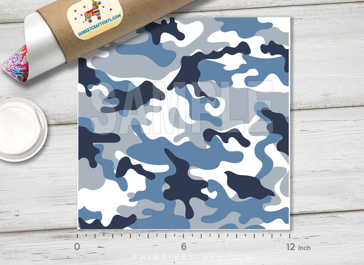 Military Camouflage Pattern Adhesive Vinyl 502