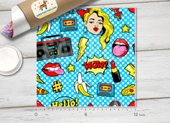 Pop Art Comic Pattern Adhesive Vinyl 480