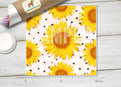 Sunflower Patterned HTV 1210