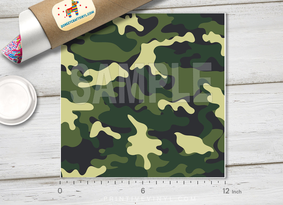 Military Camouflage Patterend HTV -499