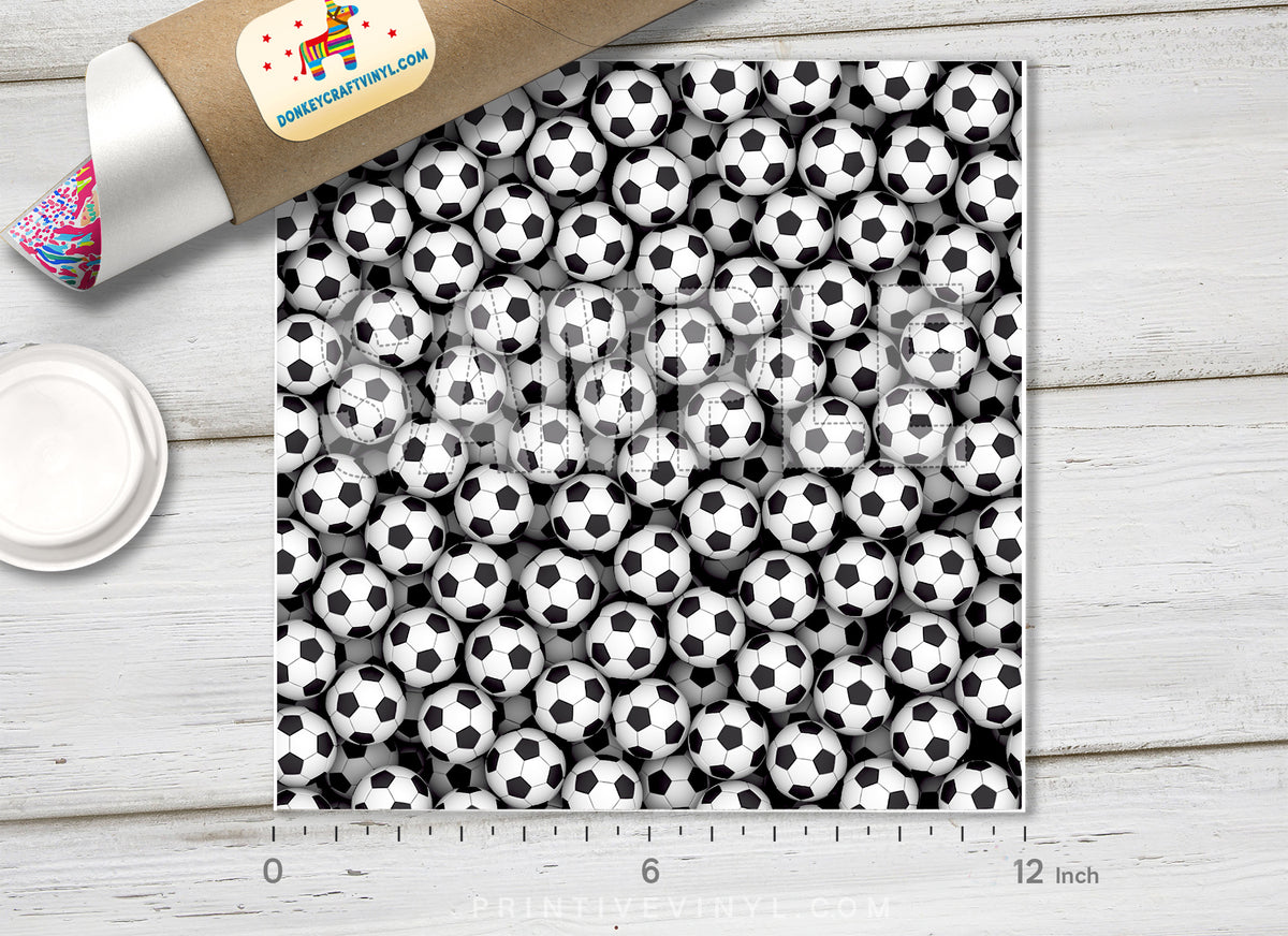 Soccer Ball Pattern Pattered HTV- 833