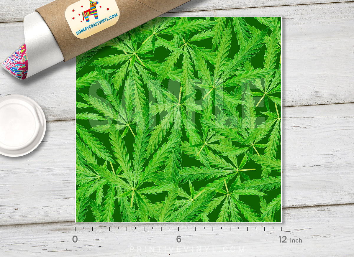 Marijuana Pattern Adhesive Vinyl 533